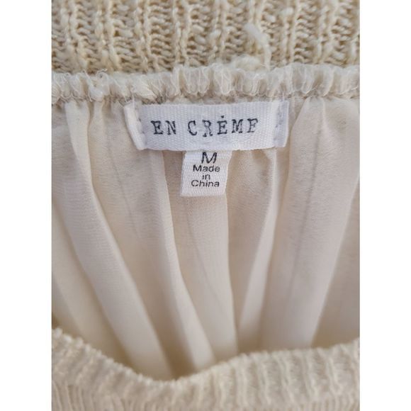 En Creme Split Back Sweater - Picture 5 of 7